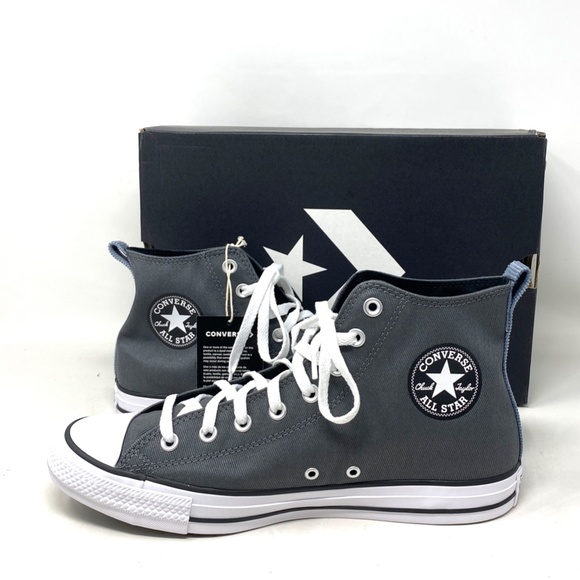 Converse Chuck Taylor High Gray Canvas Shoes Casual Men's Size Sneakers A02781F - Picture 7 of 10